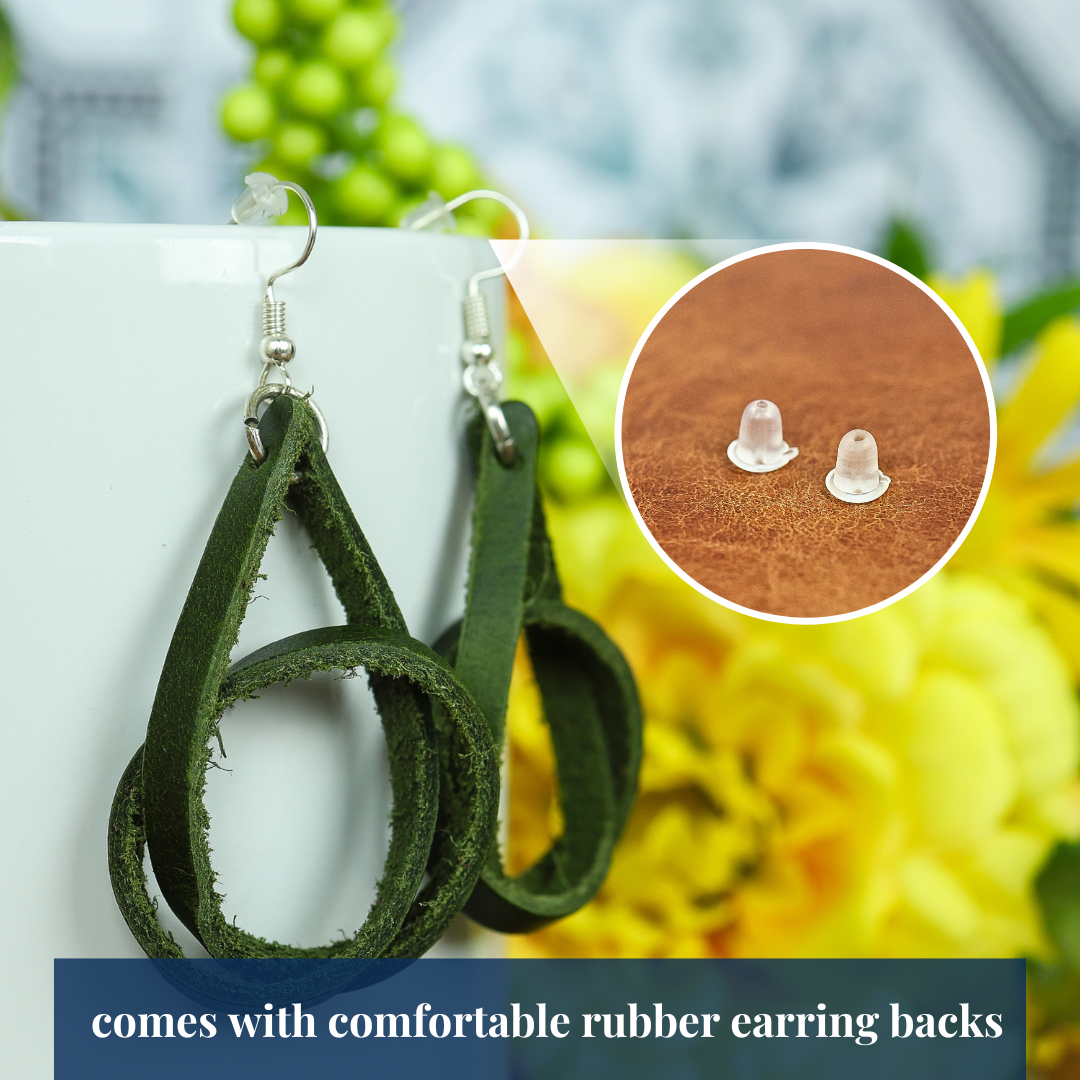 Genuine Leather Loop Earrings