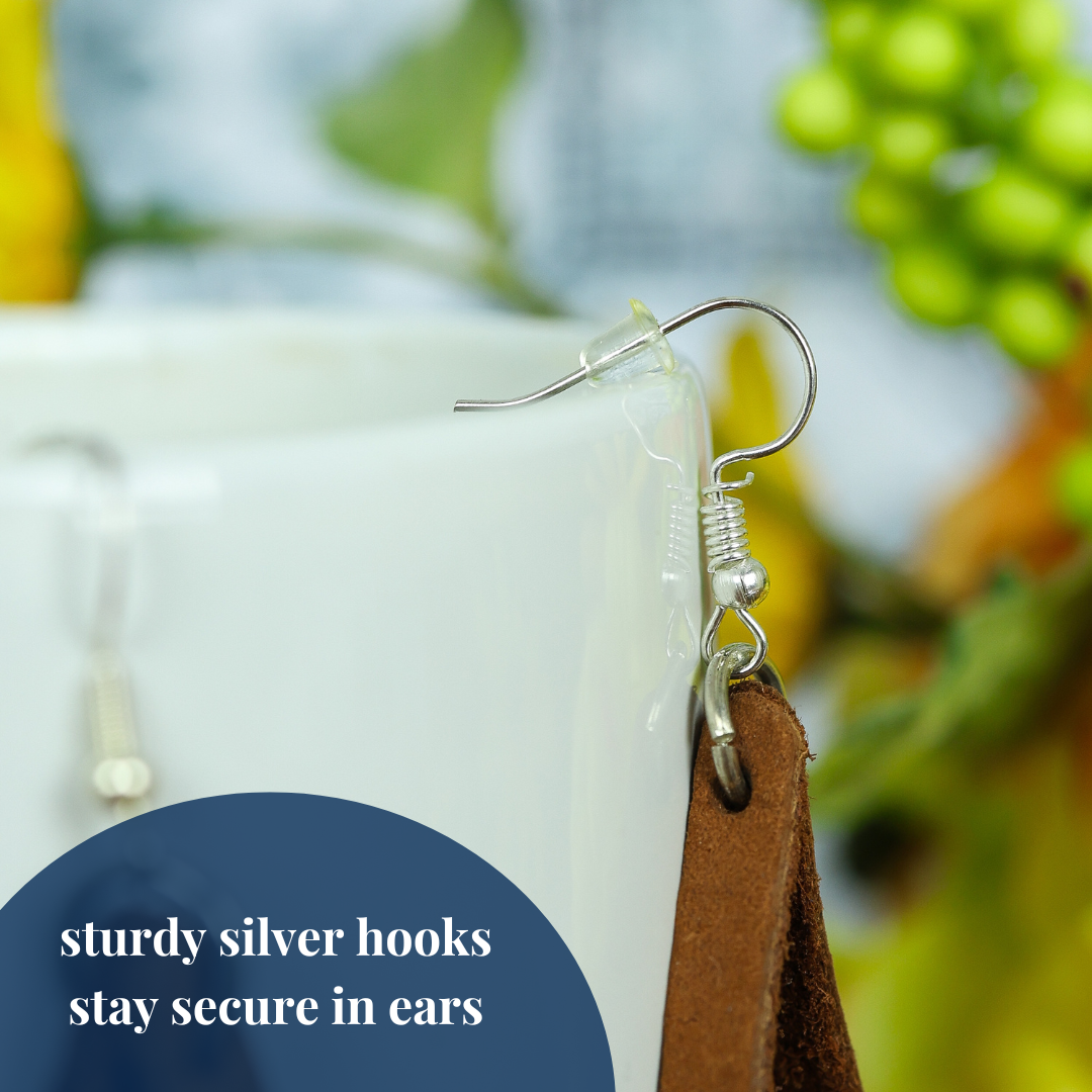 Genuine Leather Loop Earrings