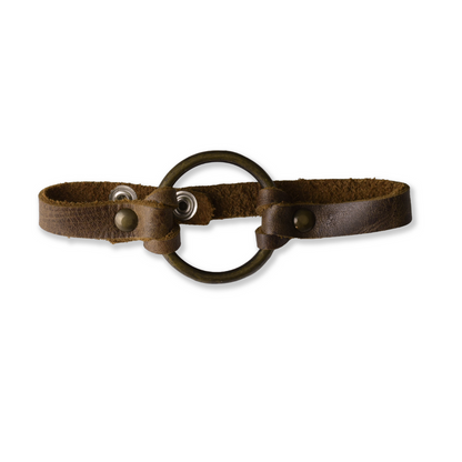 Large leather bracelet