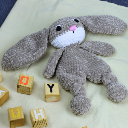 Crochet Animal Loveys - Bunny, Duck, Puppy, Dinosaur