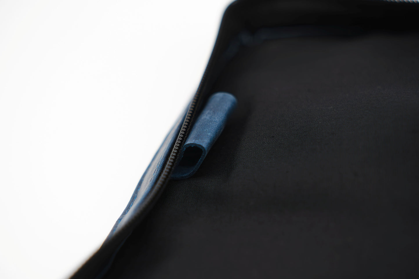 Crazy Blue Full Grain, Natural Leather Bible Cover / Case with Zipper by World Orphans