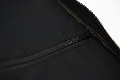 Gray Full Grain, Natural Leather Bible Cover / Case with Zipper