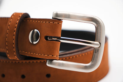 Mahogany Full Grain Leather Belt by World Orphans