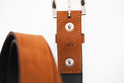 Mahogany Full Grain Leather Belt by World Orphans