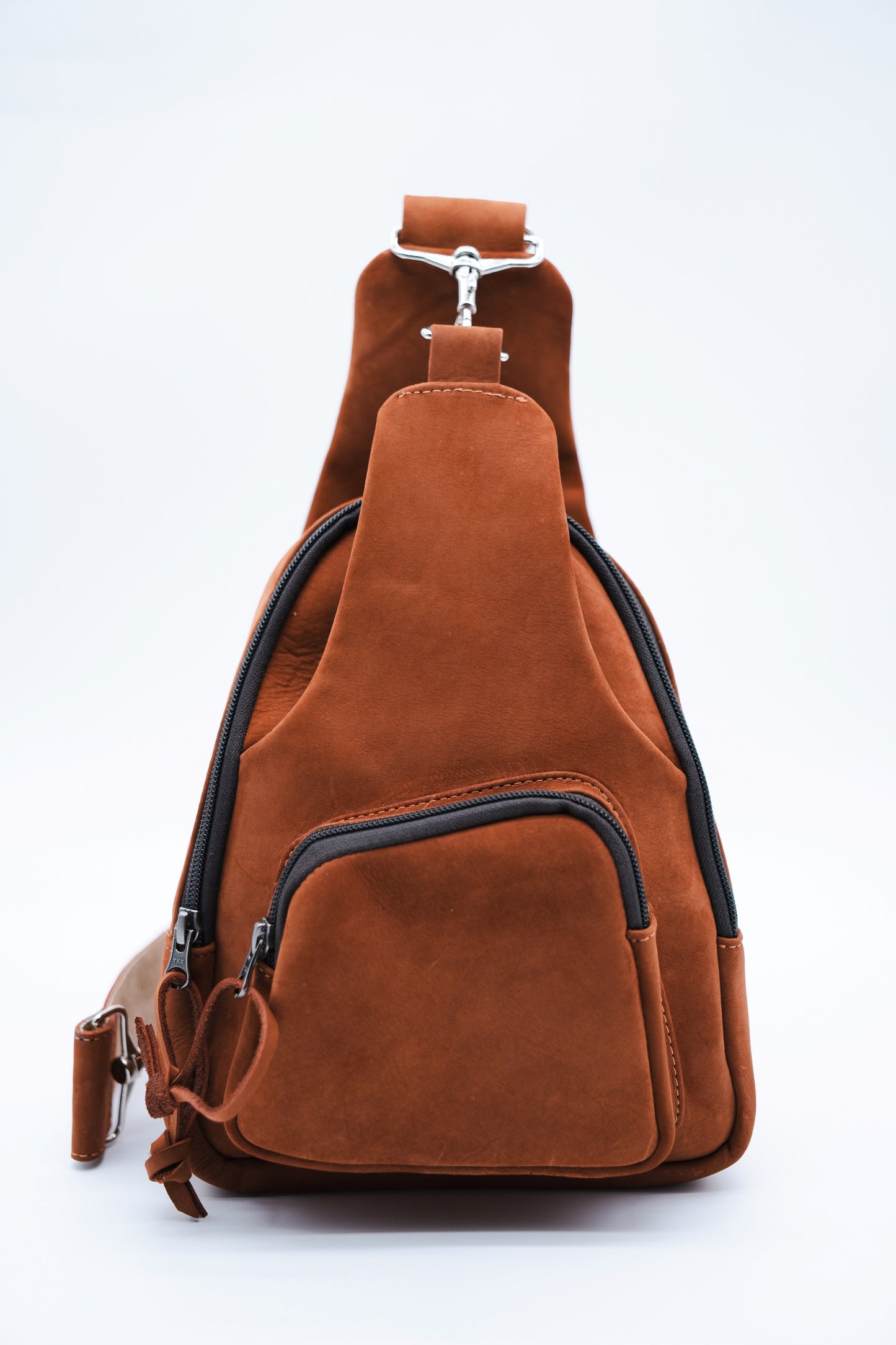 Mahogany Leather Sling Bag / Crossbody Purse