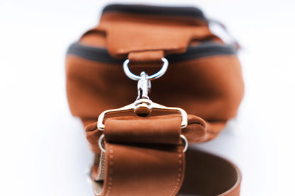 Mahogany Leather Sling Bag / Crossbody Purse