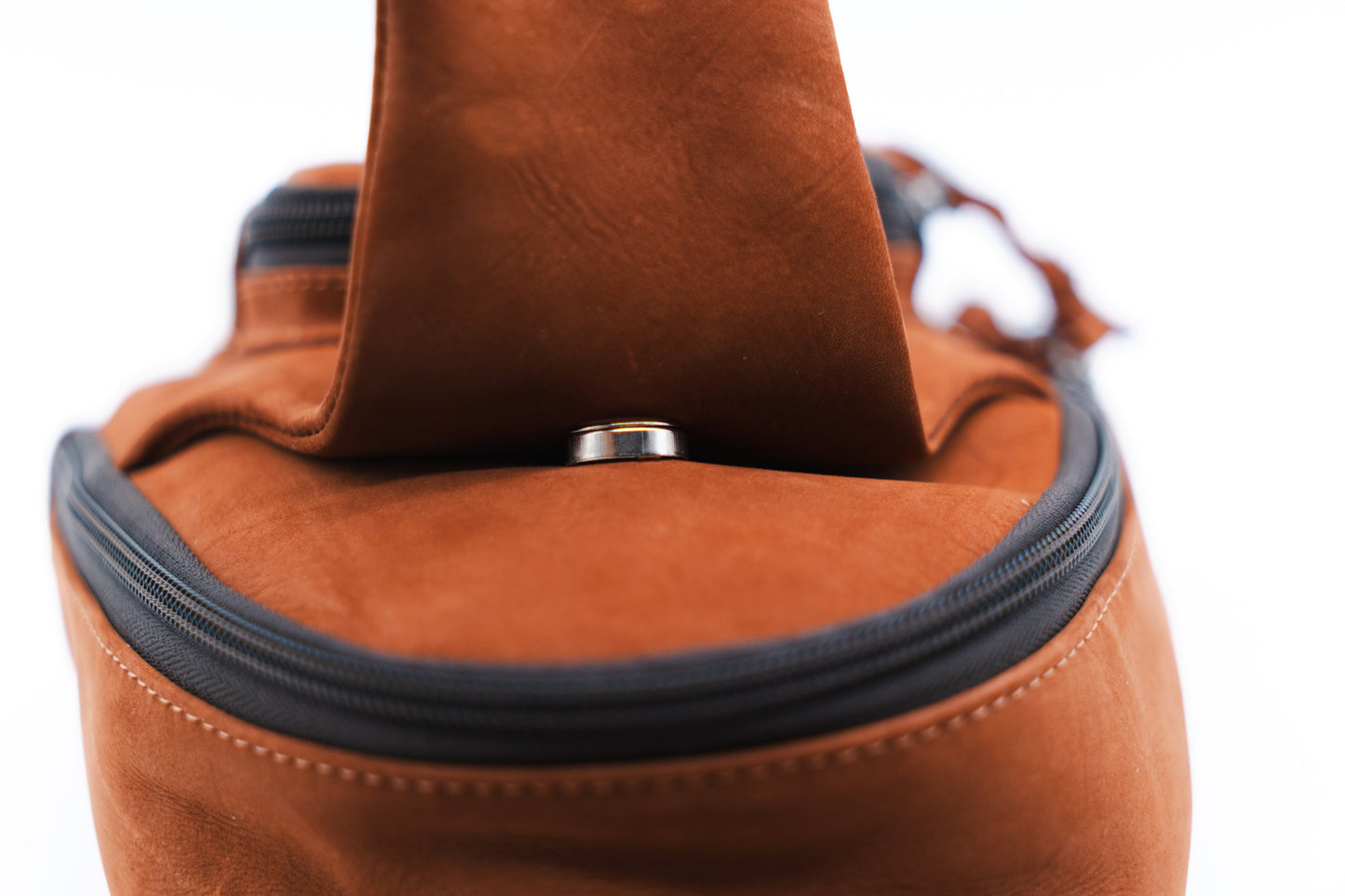 Mahogany Leather Sling Bag / Crossbody Purse