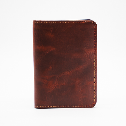 Full Grain Leather Passport Holder - Handmade Passport Wallet - Mahogany, Green, Blue Burgundy