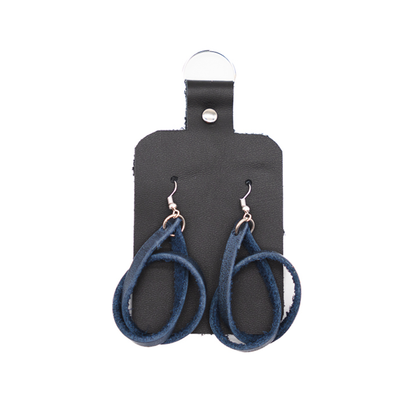 Genuine Leather Loop Earrings