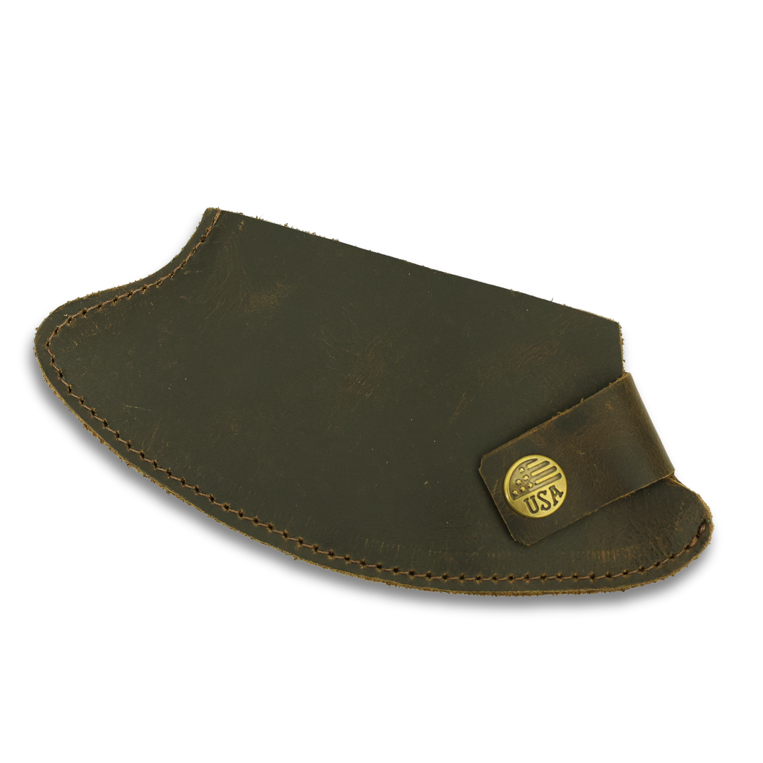 Dark Brown Leather Ulu Sheath