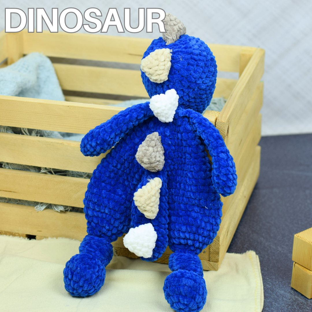 Crochet Animal Loveys - Bunny, Duck, Puppy, Dinosaur