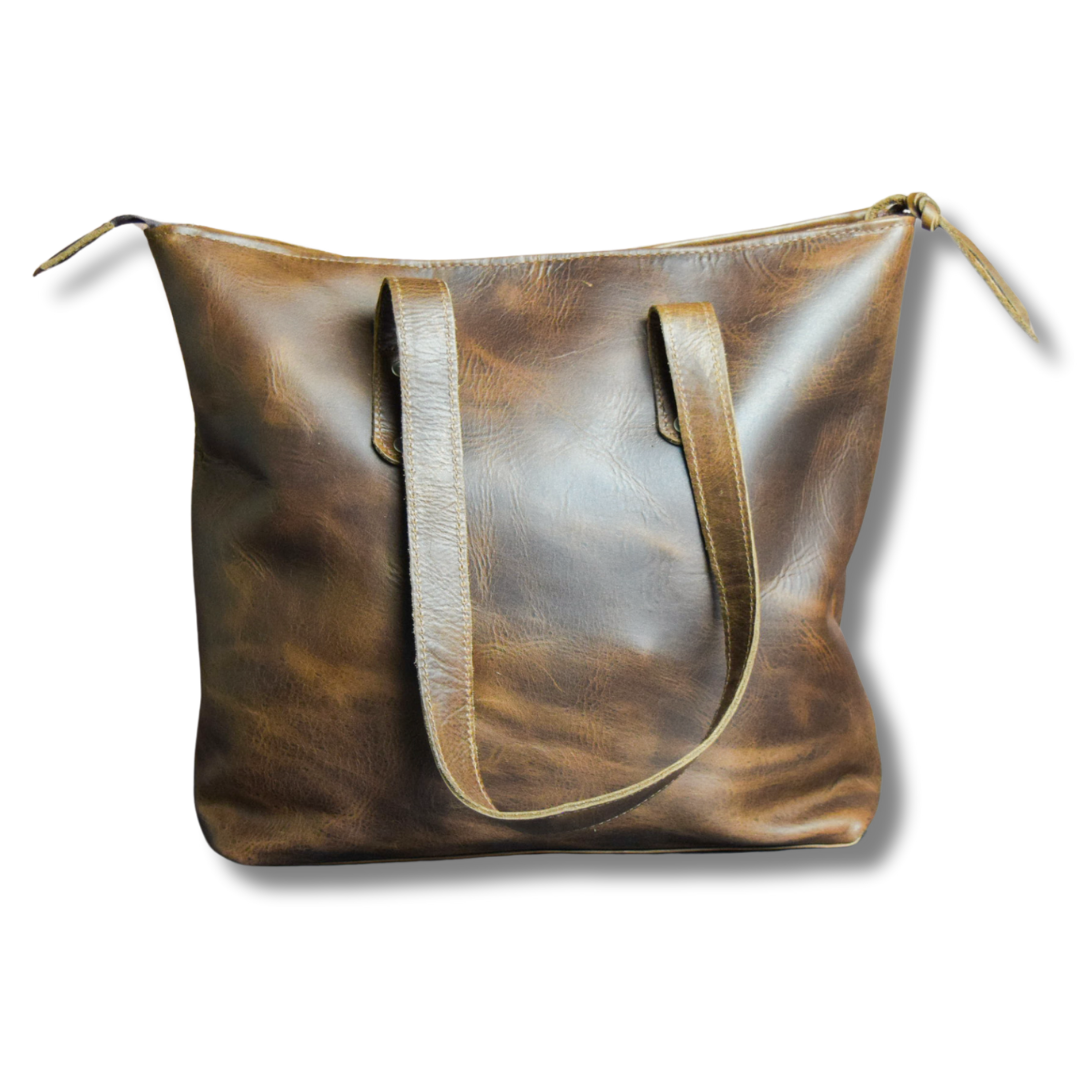 leather tote bag