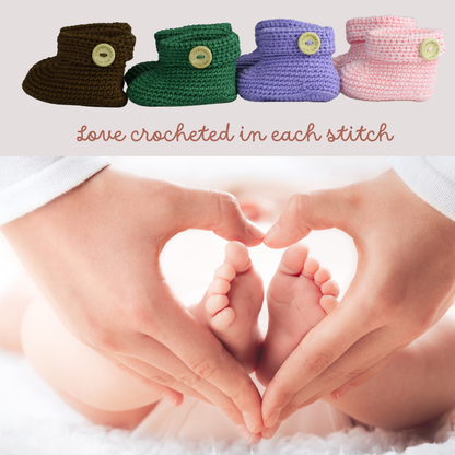 Hand Crochet Infant Shoes / Booties