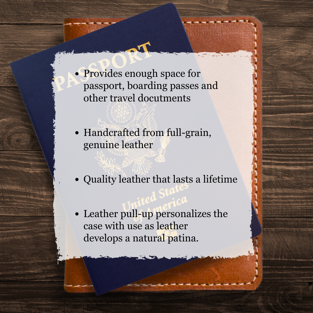 Genuine leather passport holder perks
