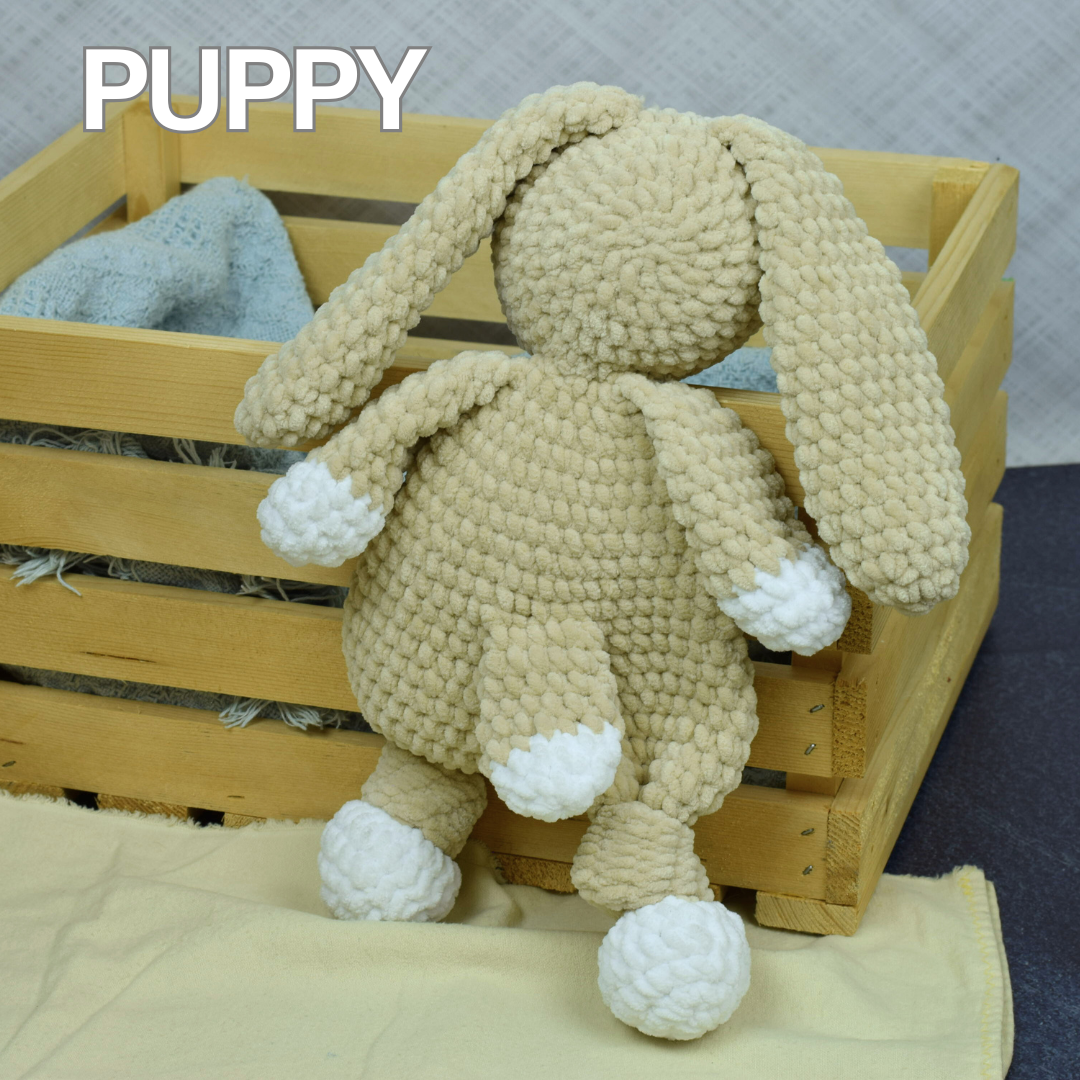 Crochet Animal Loveys - Bunny, Duck, Puppy, Dinosaur