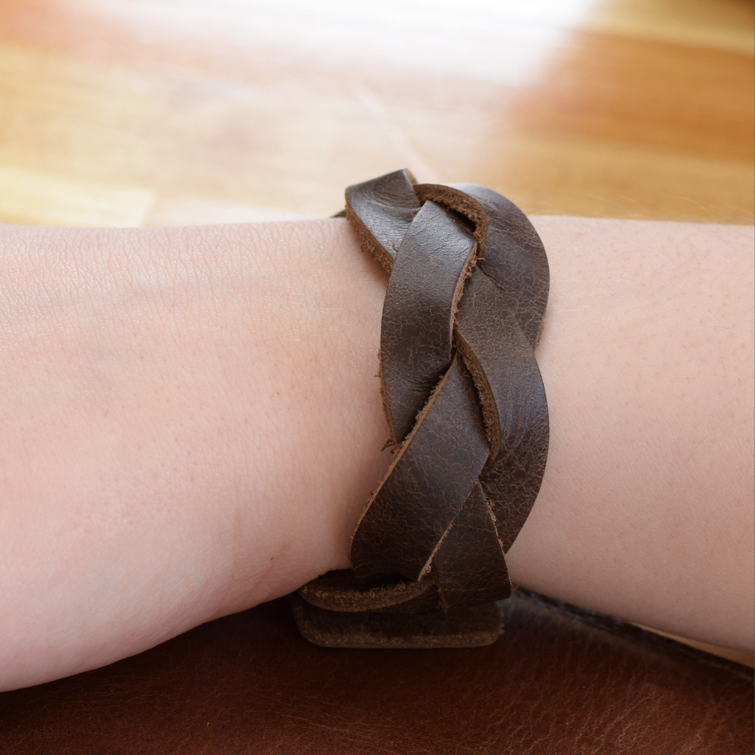 handmade leather bracelet