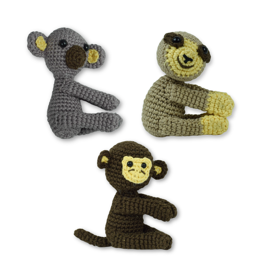 Crochet Mini Snap Animal - Koala