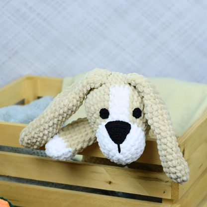 Crochet Animal Loveys - Bunny, Duck, Puppy, Dinosaur